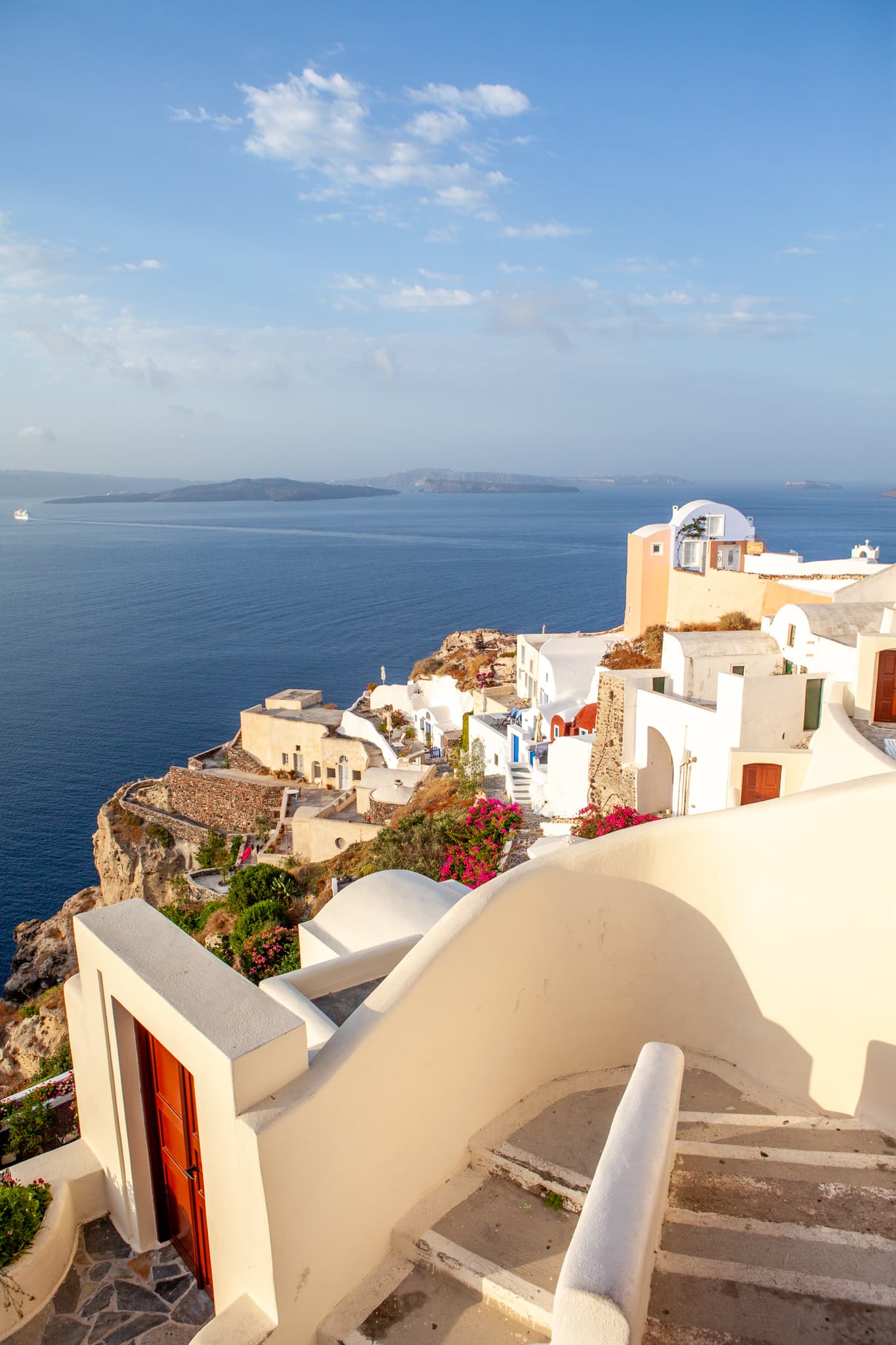 Cliffside Steps — Santorini, Greece