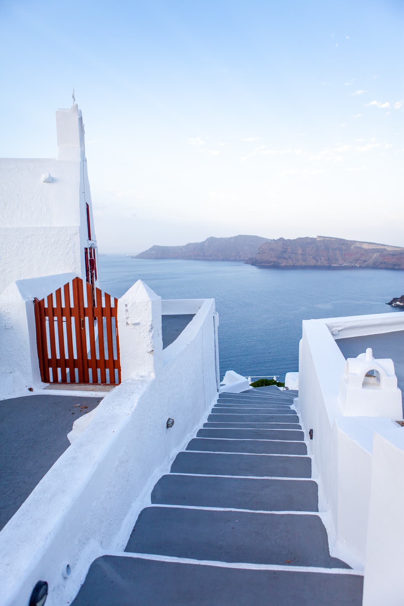 Stairs to the Sea — Santorini, Greece