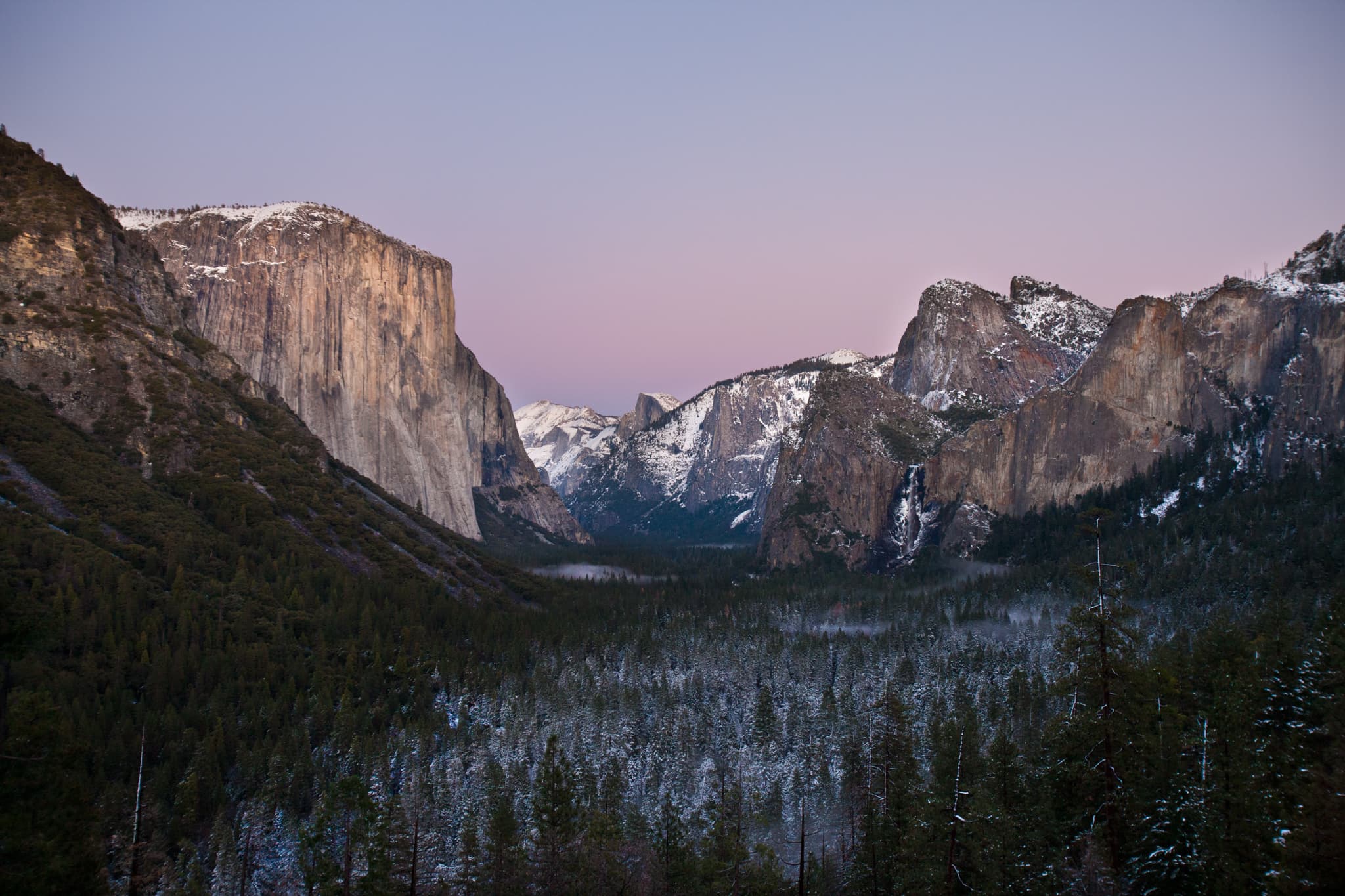 Valley at Dusk — Yosemite Valley, California