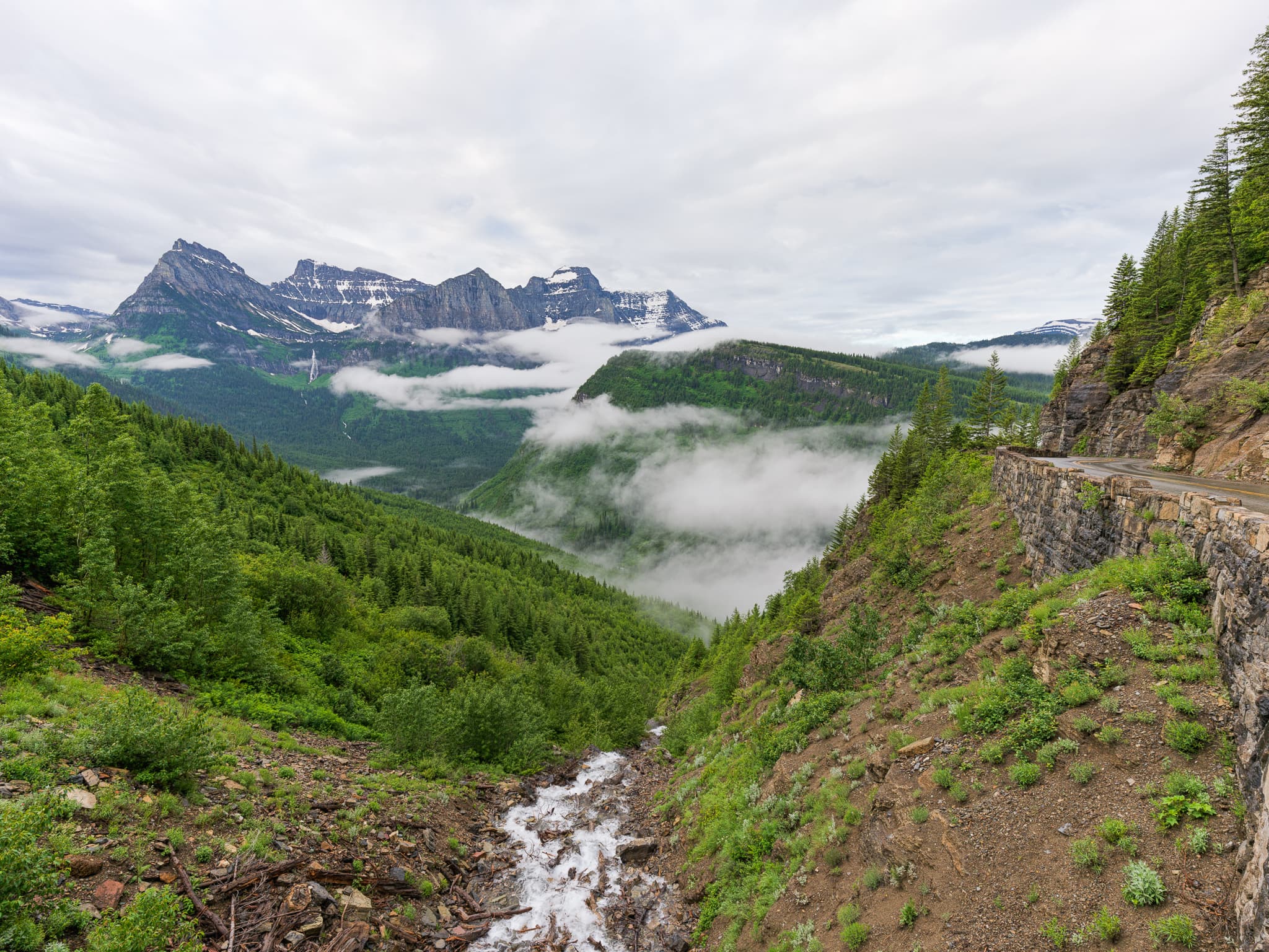 The Sun Road Valley - Going-to-the-Sun Road, Montana