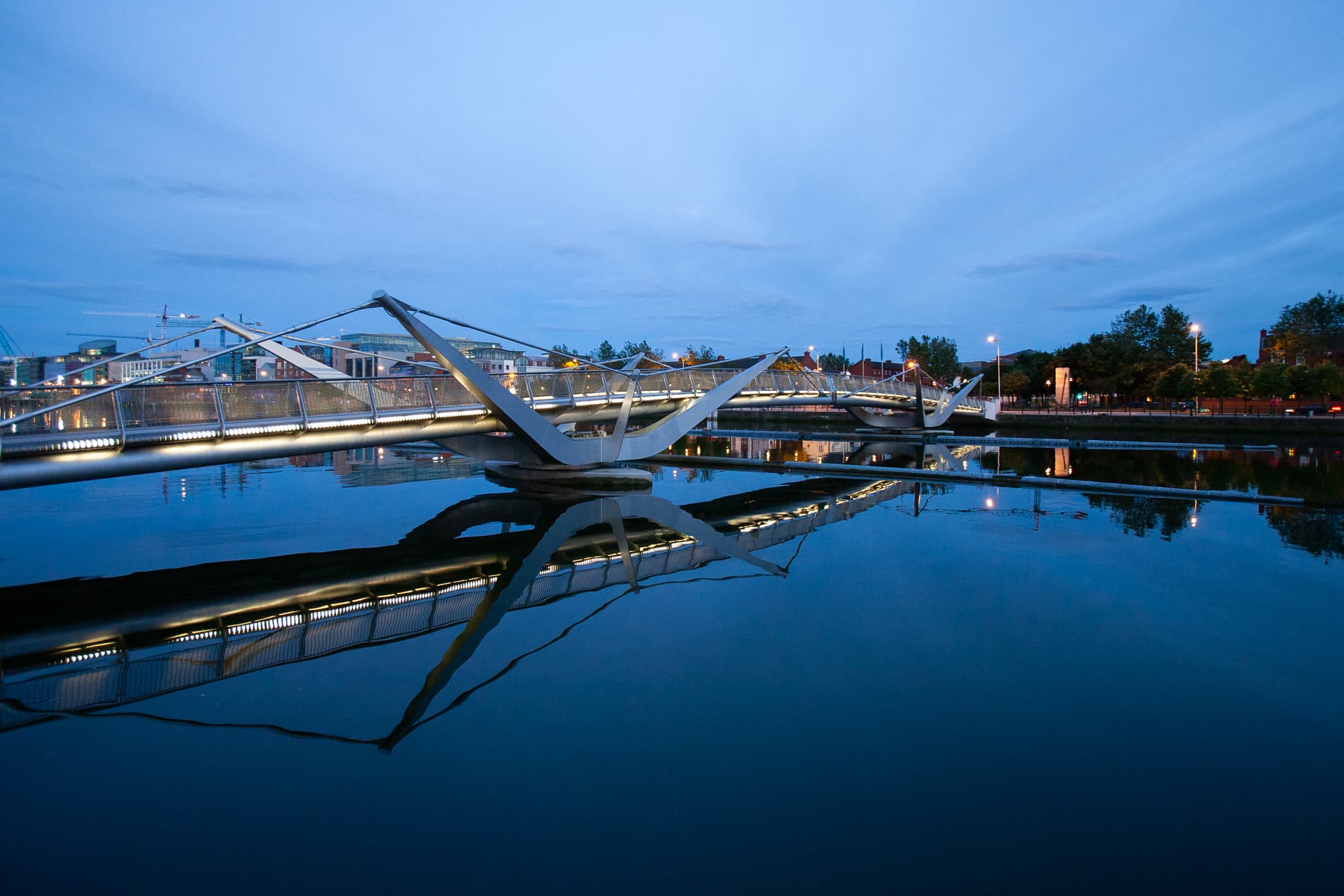 Blue Hour Bridge - Dublin, Ireland